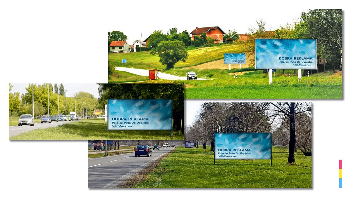 Jumbo plakati Vemamedia na lokacijama